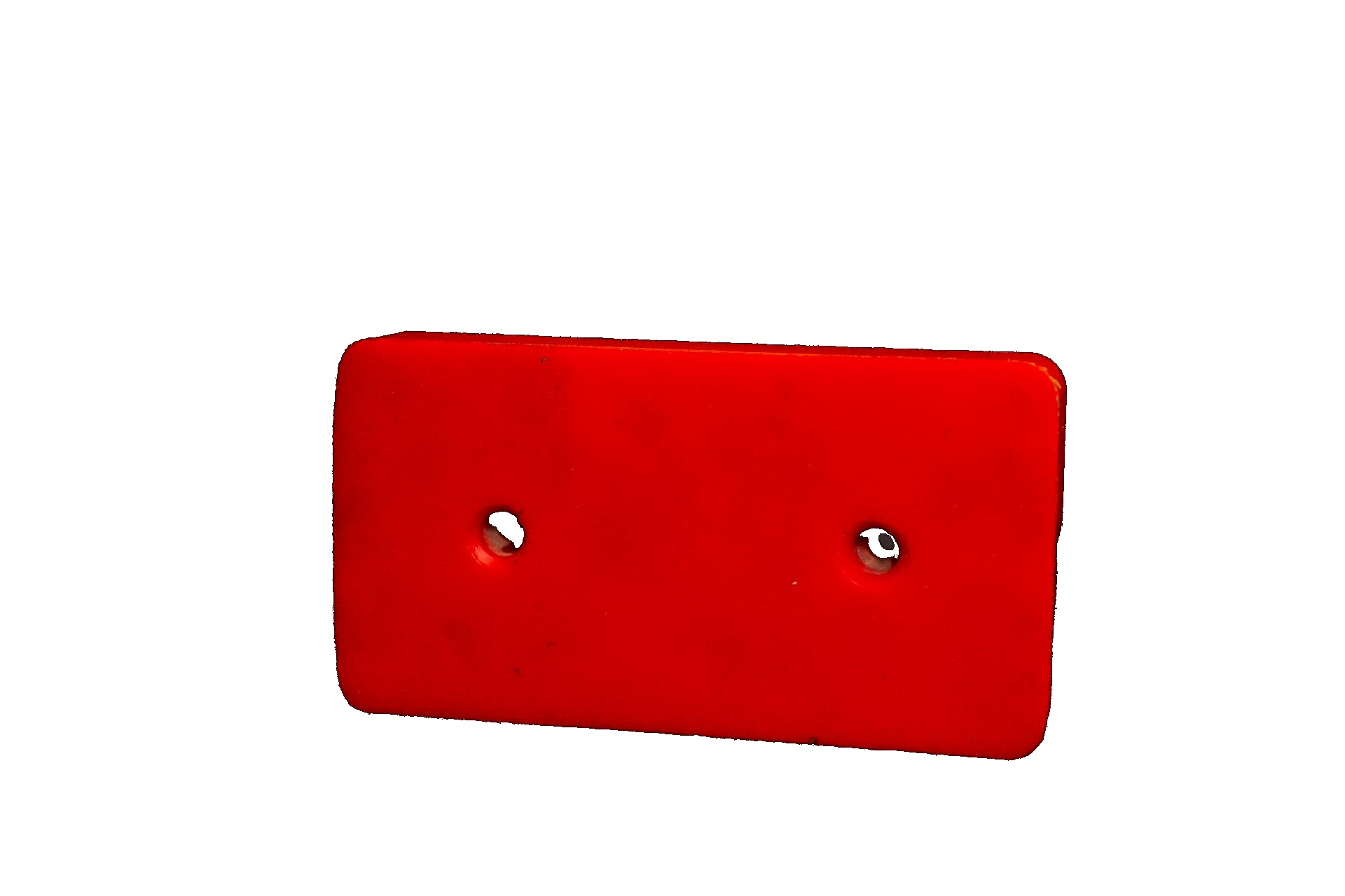 Placa técnica em poliuretano vermelho